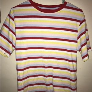Zine Color Stripe tee